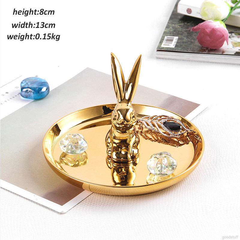 Khay Đựng Trang Sức Hình Sừng Hươu Bằng Gốm Phong Cách Châu Âu