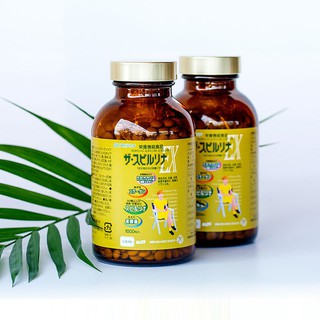  [Giá tốt] Tảo vàng Spirulina EX Nhật Bản (1 set 2 lọ, mỗi lọ 1000 viên)