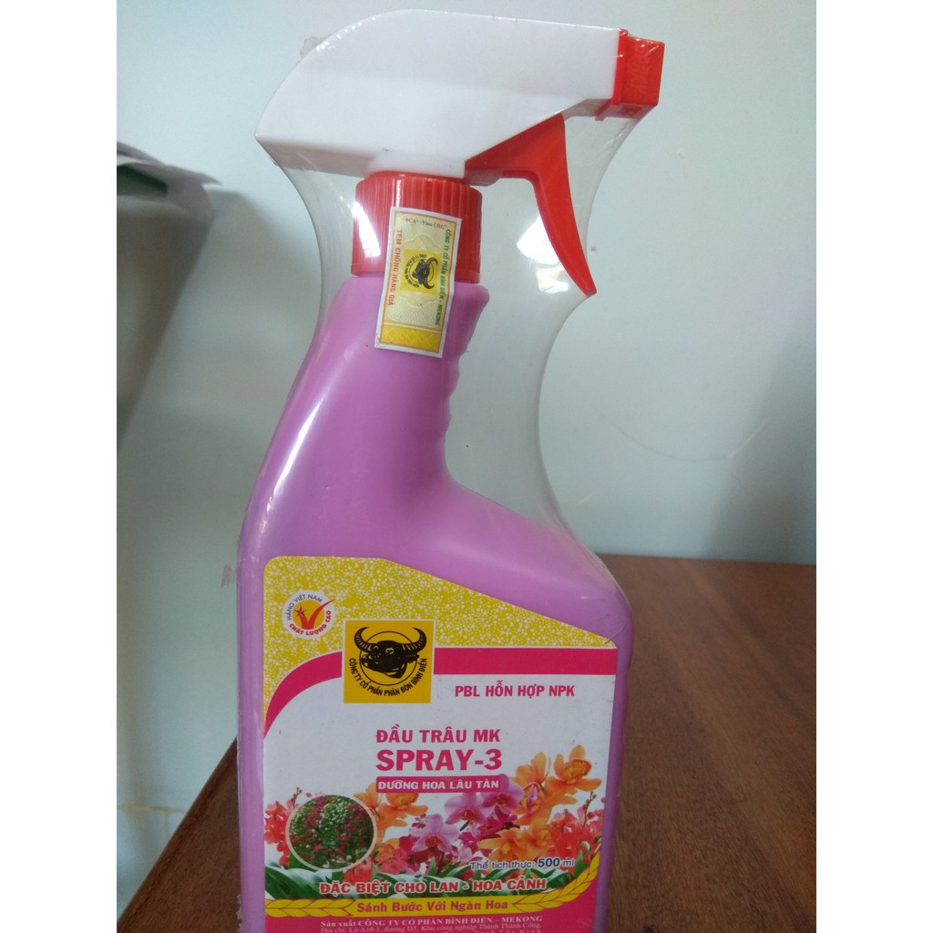 Đầu trâu Spray 3 dưỡng hoa lâu tàn - 500ml