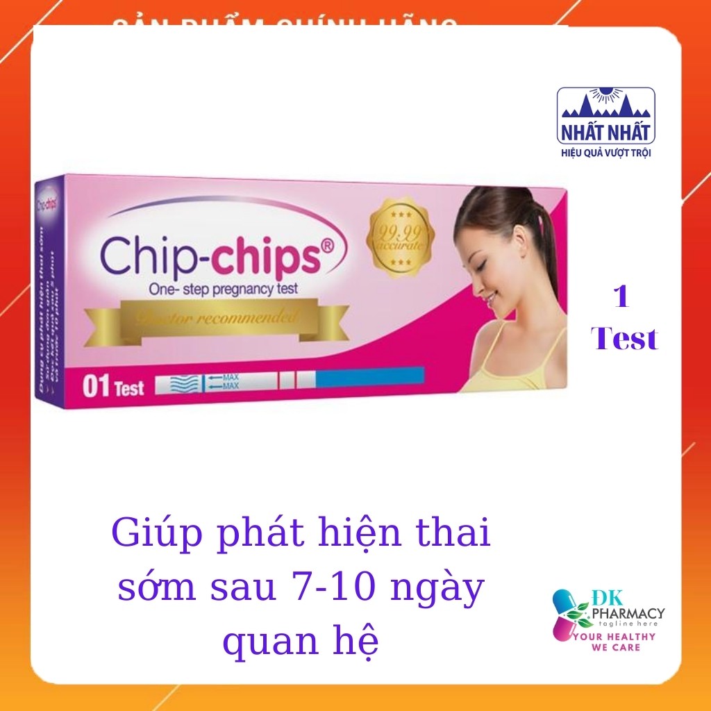 [Đảm Bảo Giấu Tên Sản Phẩm] Que Thử Thai Chip Chip- Giúp phát hiện thai sớm