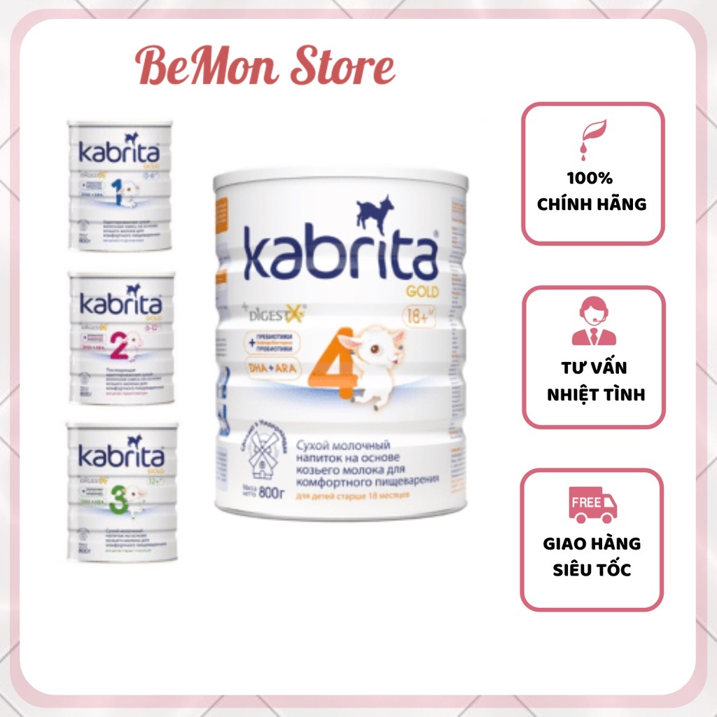 [ AIR+ BILL] Sữa Dê Kabrita Nga Số 1,2,3 800g