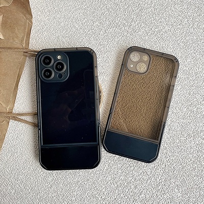 Ốp Điện Thoại Mềm Màu Trơn Cao Cấp Chống Rơi Vỡ Có Giá Đỡ Vô Hình Cho iphone14 Pro Max 13Promax12 Pro Max 11Pro Max XS Max