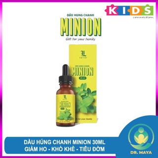 (tặng cẩm nang) tinh dầu húng chanh minion 30ml