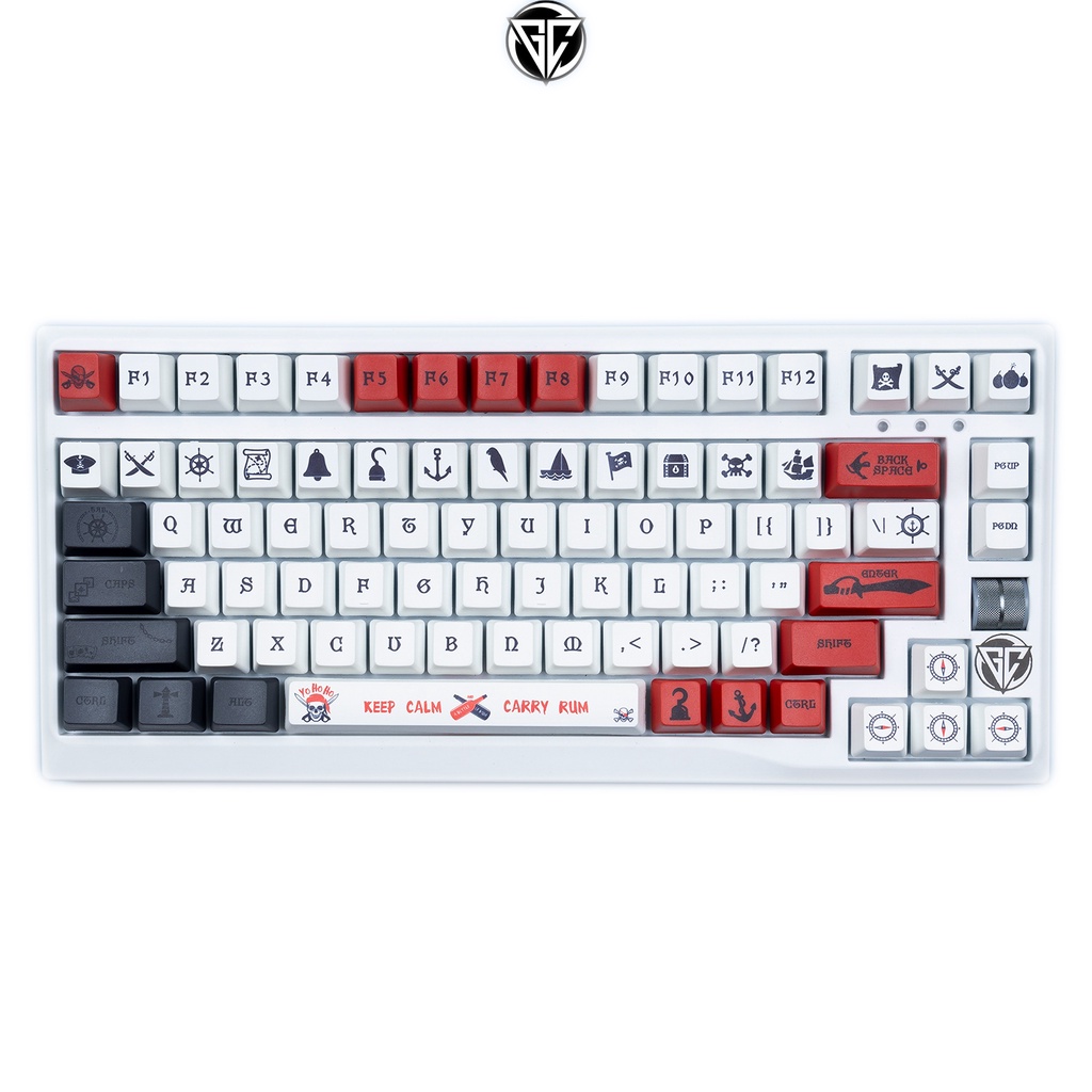 Keycap Cướp biển Pirate 131 nút bàn phím cơ nhựa PBT in Dyesub