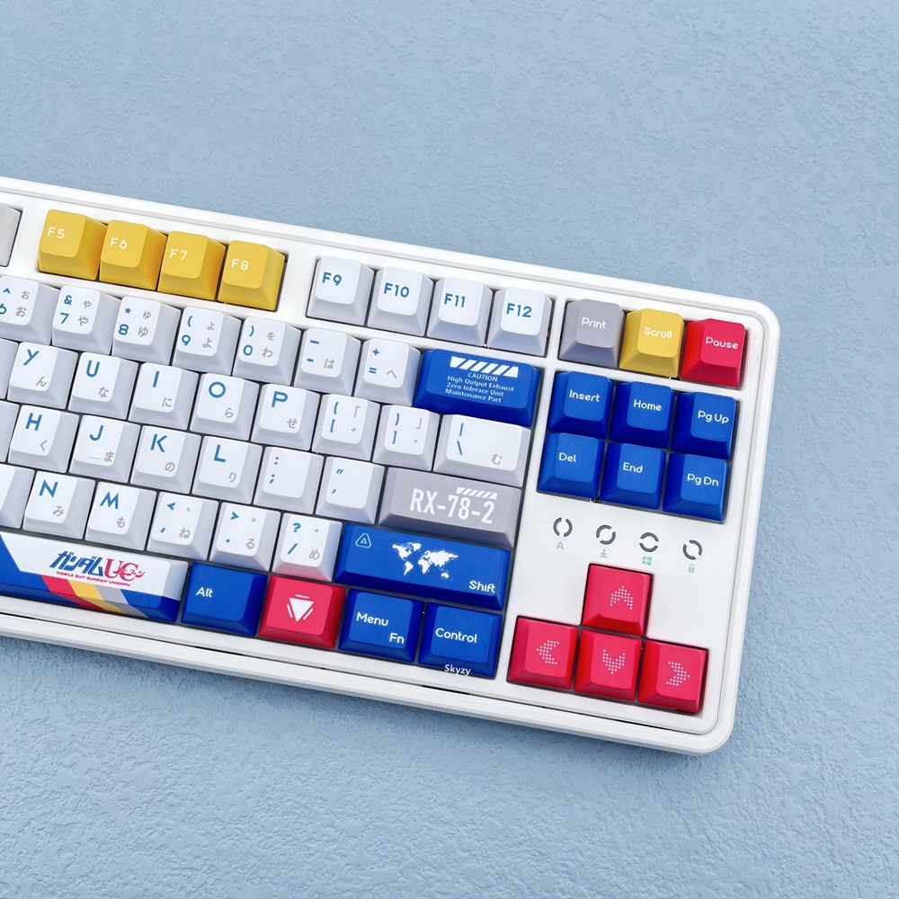 133 Phím GUNDAM Keycap Cherry Profile Anime PBT DYE-SUB Bàn phím cơ học Keycaps
