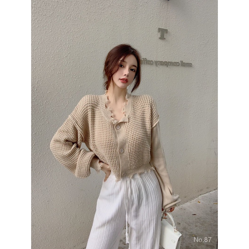 Áo khoác cardigan dệt kim dáng rộng phong cách phương tây thời trang mùa đông | BigBuy360 - bigbuy360.vn