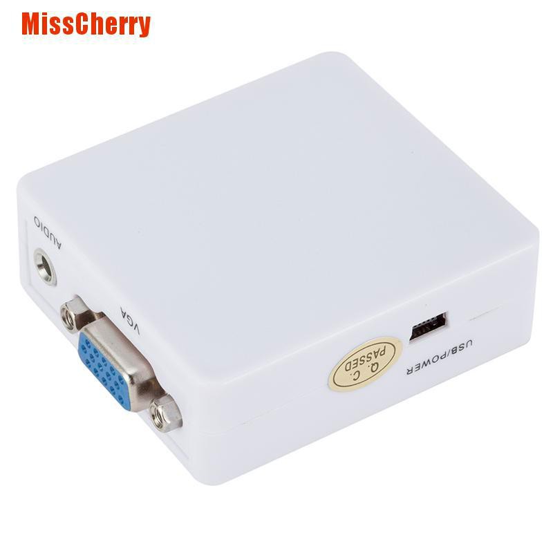 Hộp Chuyển Đổi Vga Sang Hdmi Full Hd 1080p Cho Dvd Hdtv Laptop