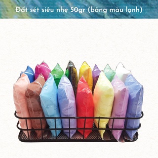 Đất sét tự khô Slime đồ chơi đất nặn tự khô đồ chơi an toàn cho bé bộ màu tone lạnh