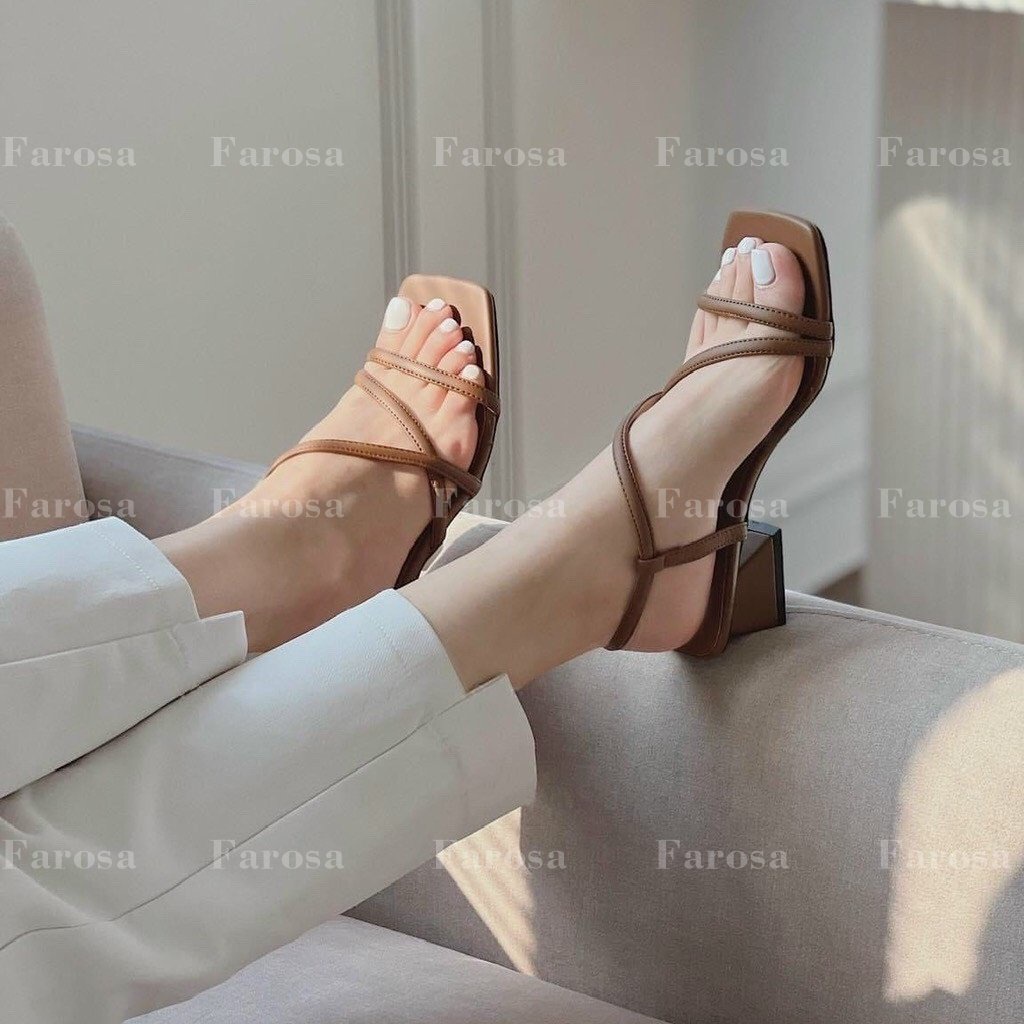 Dép sandal quai chéo 4cm mã L198