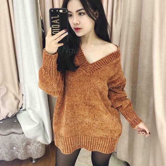Áo len nhung
