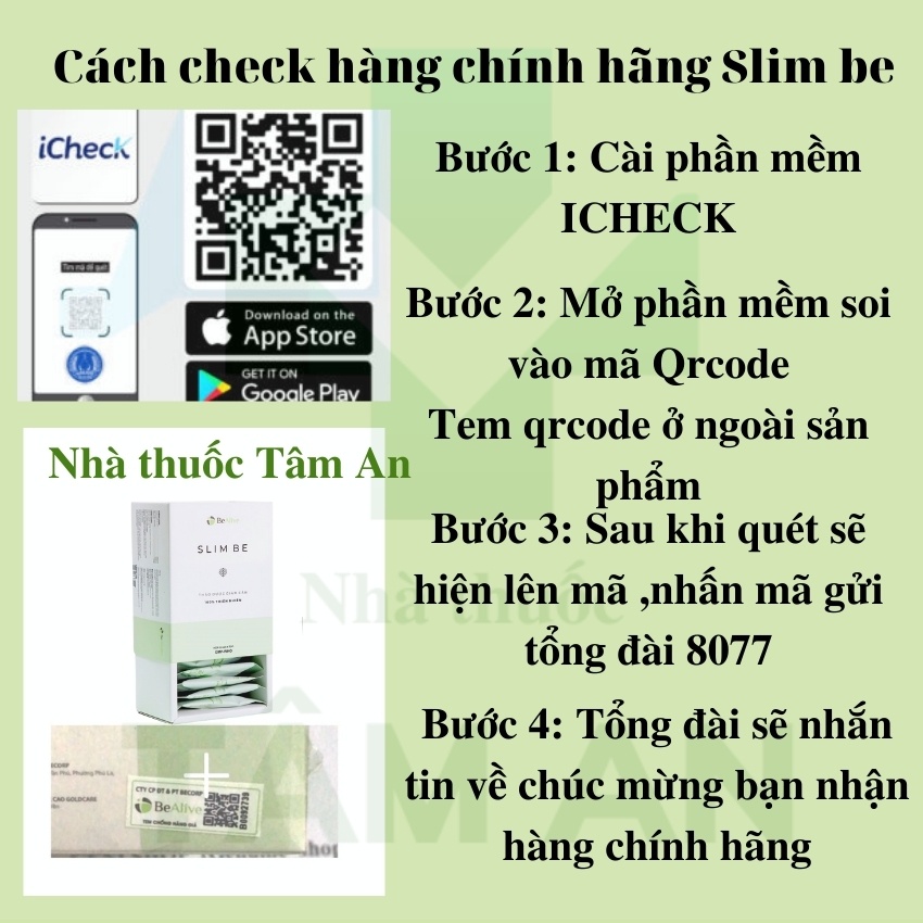 Giảm Cân Slim Be Mới Dạng Viên Chính Hãng Hộp 30 Viên