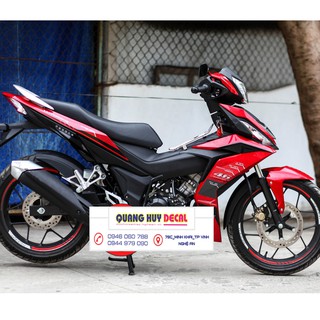 Tem trùm winner 150 đỏ đen, độ team decal xe dán phủ dàn áo đẹp