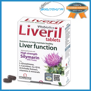 Viên Uống Bảo Vệ Gan Vitabiotics Liveril Hộp 30 viên