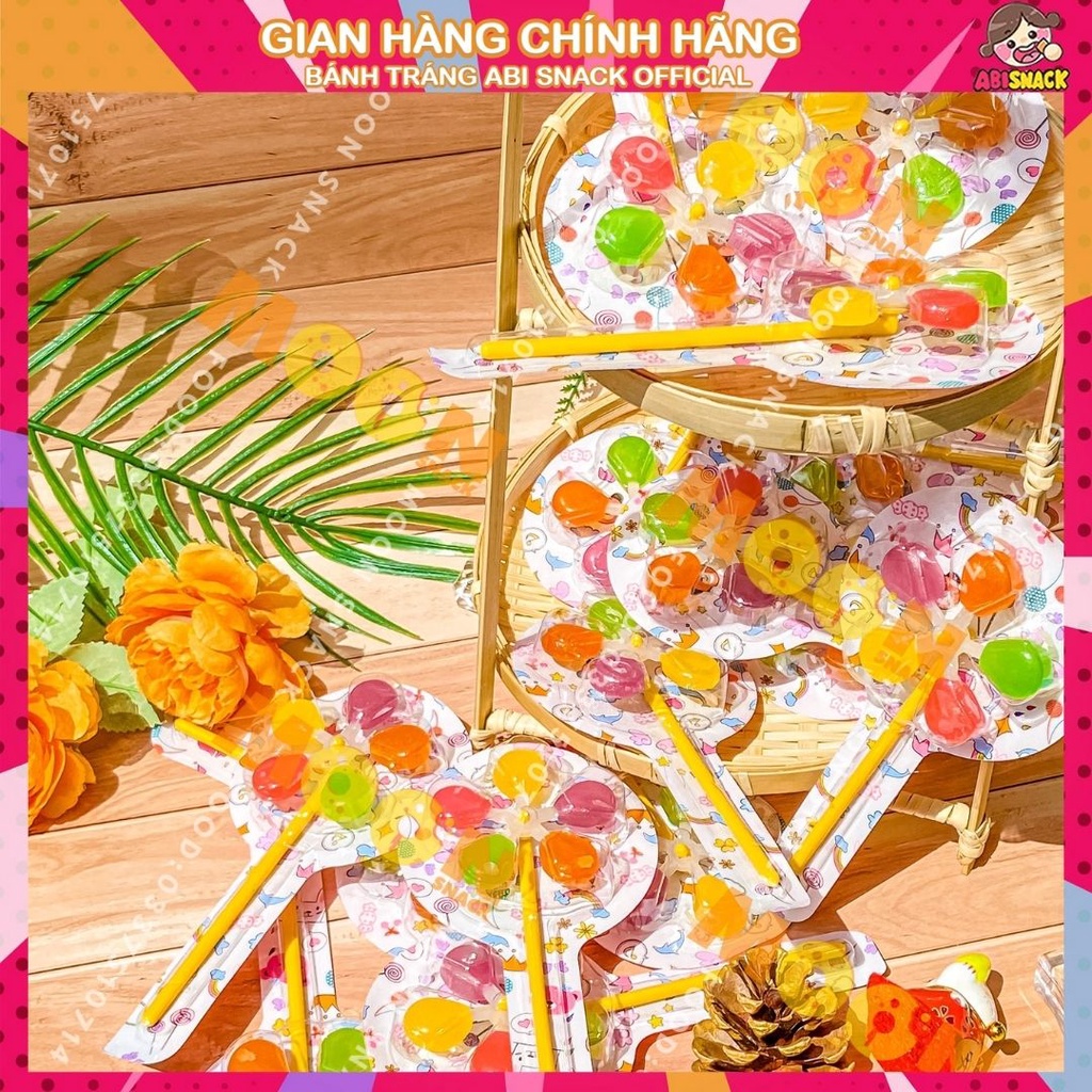 kẹo mút dẻo chong chóng kẹo cối xay gió vị trái cây