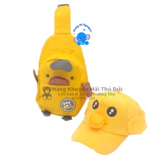 Set túi đeo chéo + Nón mỏ vịt
