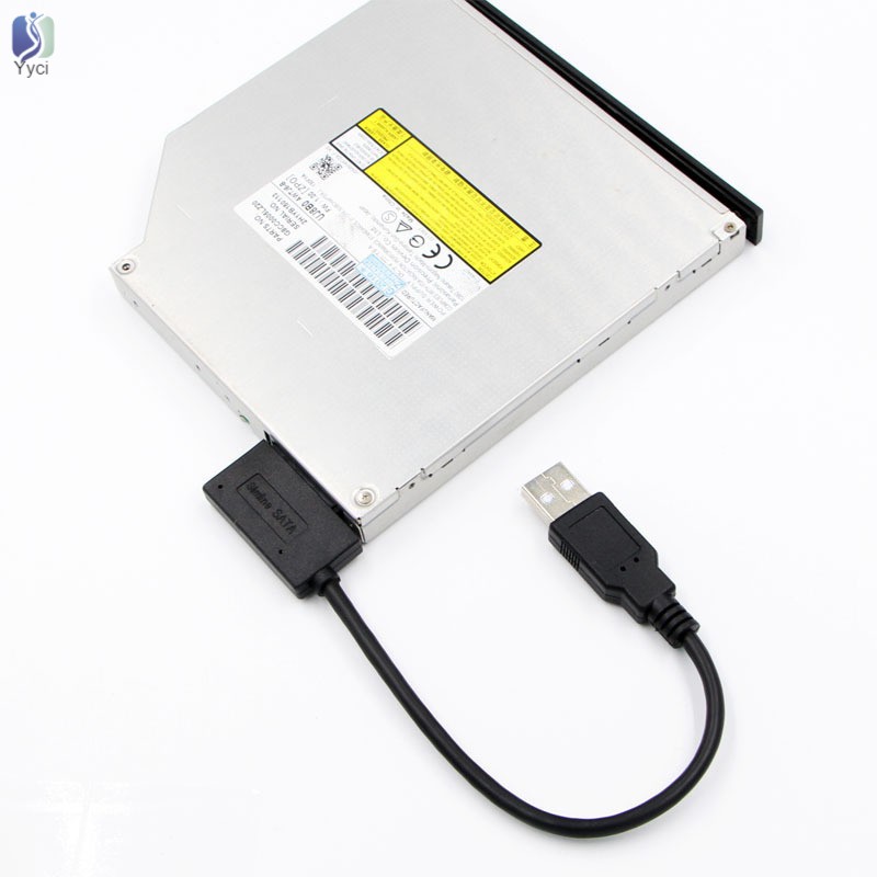 Dây cáp chuyển đổi cổng 7+6 13Pin Slim SATA sang USB tiện dụng cho ổ cứng