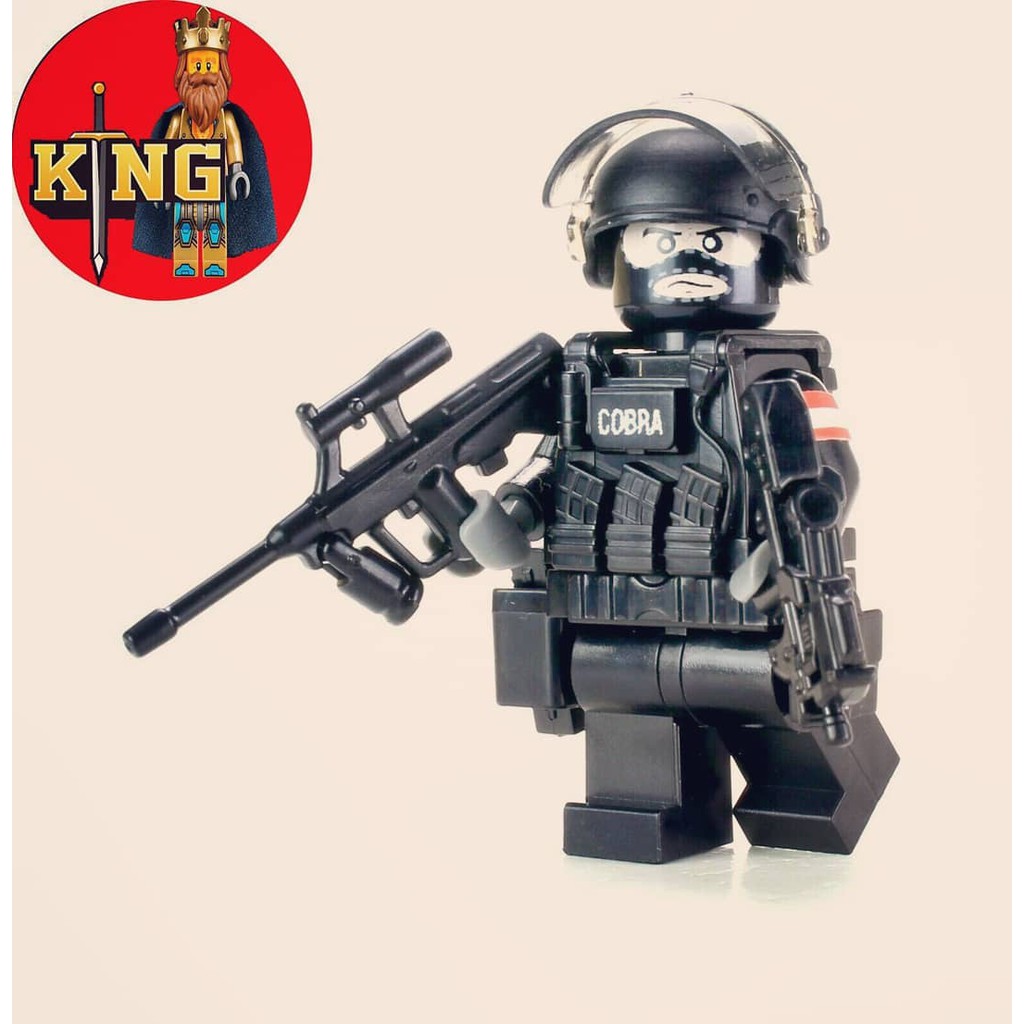 LEGO CUSTOM  Nhân vật EKO COBRA Austrian Police Tactical Officer