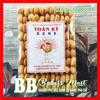 Bánh Sâm Banh Champagne (Lady Fingers) hiệu TOÀN KÝ loại không phủ đường - Bịch 500gr