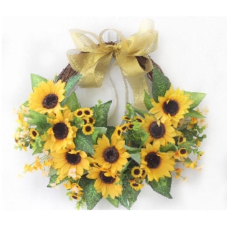 Vòng hoa nguyệt quế, vòng hoa hướng dương trang trí