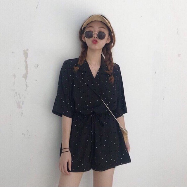 JUMP CỔ VEST CHẤM BI✨✨