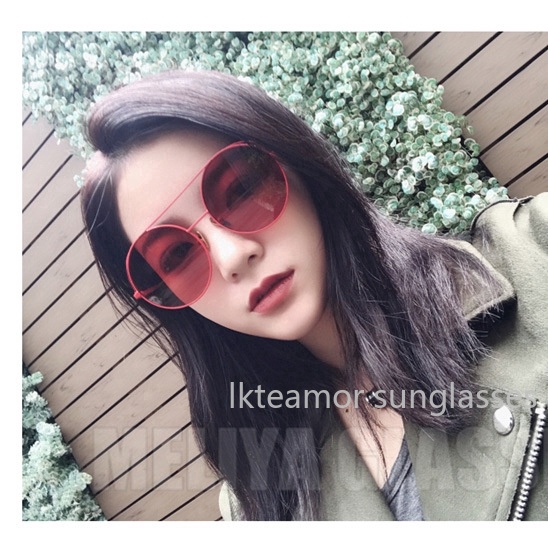 Kính mát gọng kim loại kiểu dáng vintage thời trang cho nữ