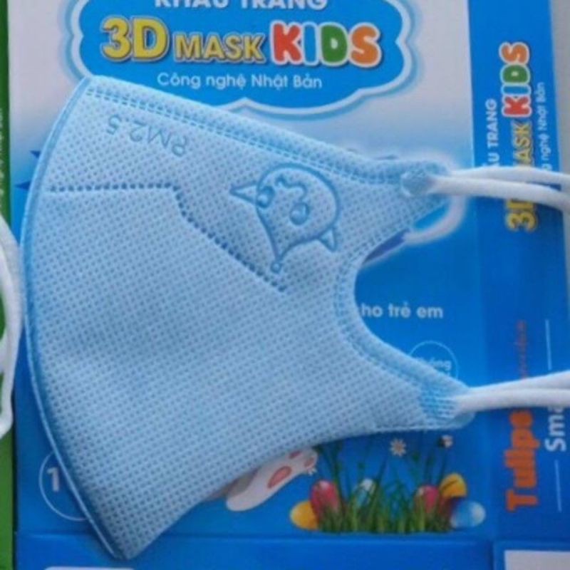 ( Combo 2 hộp) Khẩu trang 3D mask kids Tulip cho bé (hộp 10 chiếc)