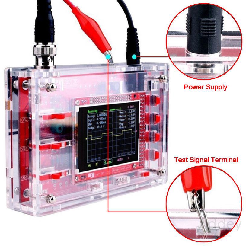 Fully Welded Assembled DSO138 2.4" TFT Digital Oscilloscope (1Msps) Probe + B1 913