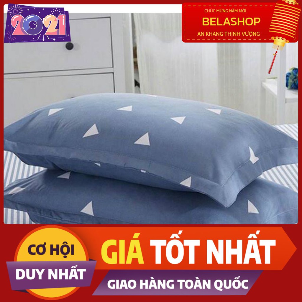 Combo 2 vỏ gối nằm cotton poly hàn