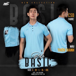 Áo polo Riki Basic (cấu tạo từ 100% sợi polyester giúp sản phẩm có độ bền cao)