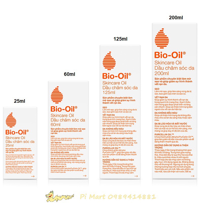 Tinh dầu Bio Oil chống rạn da làm mờ sẹo