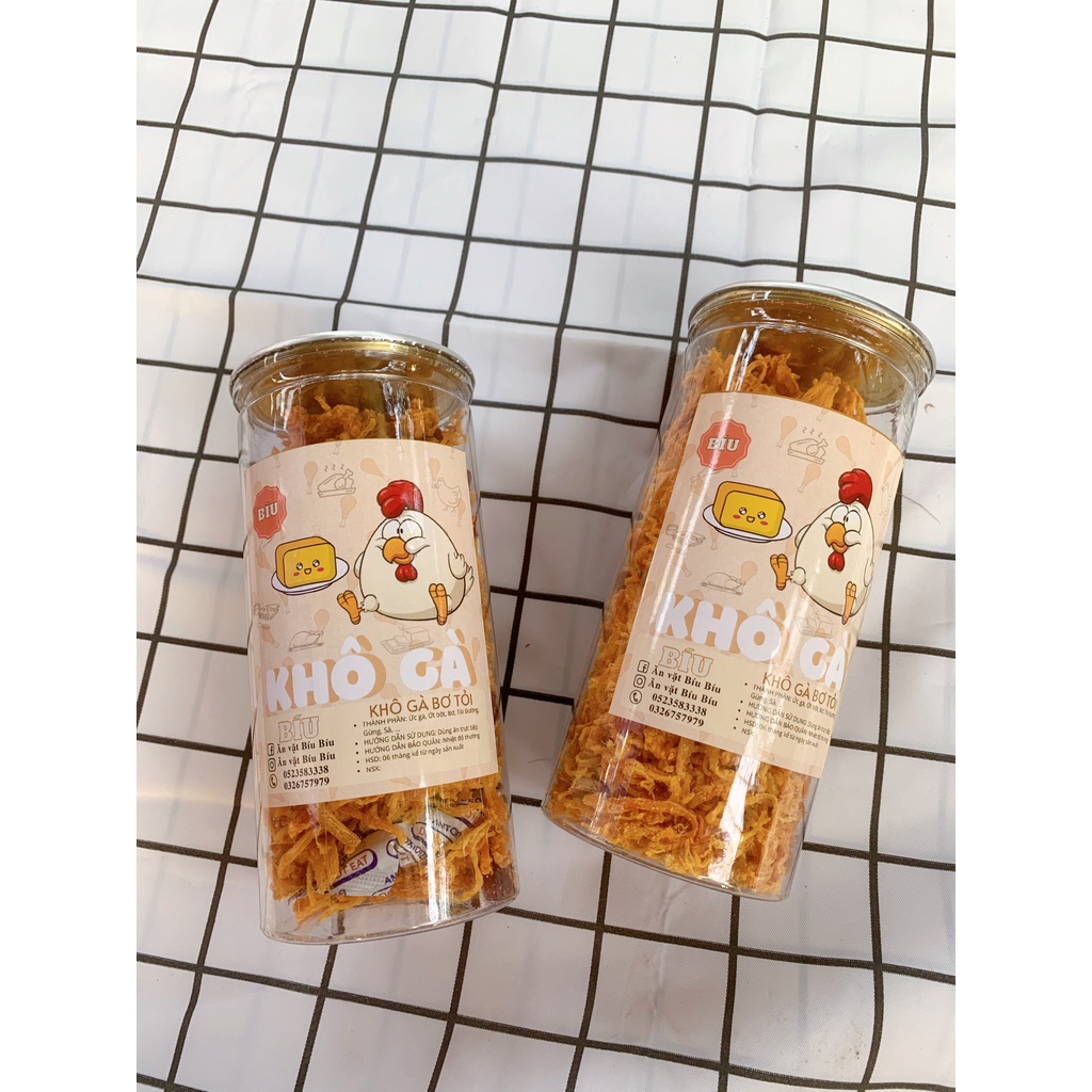 Khô Gà Bơ Tỏi 300g BíuShop đồ ăn vặt ngon ngon zai zai số 1 Hà Nội | BigBuy360 - bigbuy360.vn