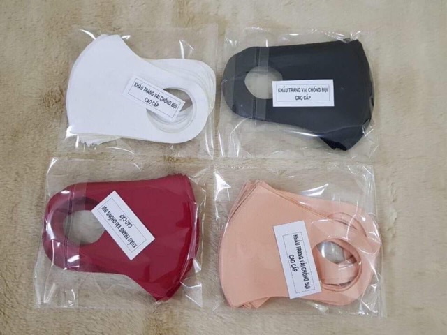 _Combo 5 cái Khẩu Trang Su 3D chống bụi, chống tia UV, thoáng mát, mềm mại | BigBuy360 - bigbuy360.vn