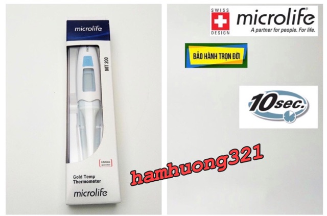 Nhiệt kế điện tử đầu mềm Microlife MT200