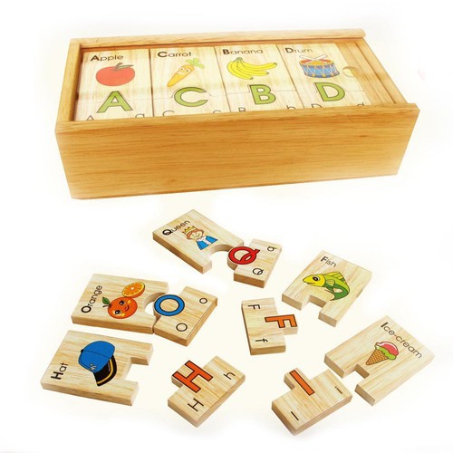 Đồ chơi gỗ Winwintoys - Bộ tìm chữ cái tiếng Anh 64312