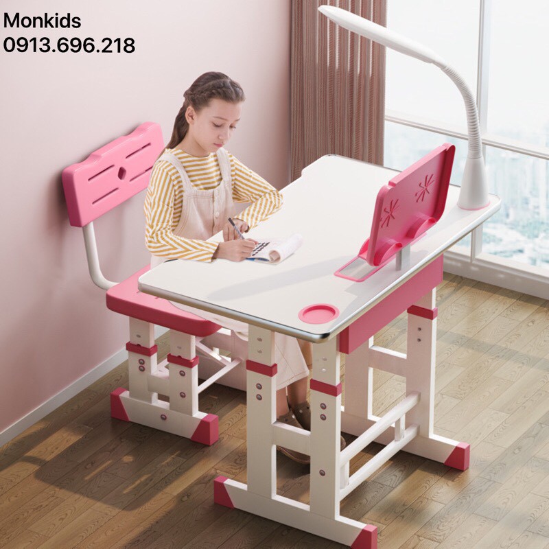 ( RẺ VÔ ĐỊCH ) Bàn Ghế Học Sinh Chống Gù, Chống Cận M1 ( Tặng kèm Đồng Hồ + Giá đọc sách + Chống cằm ) | BigBuy360 - bigbuy360.vn