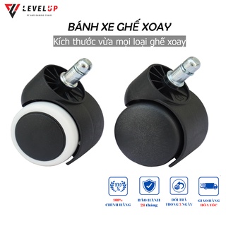 Bánh xe ghế xoay - Phù hợp mọi loại chân ghế văn phòng - Ghế game - Ghế gaming - Xoay 360 độ