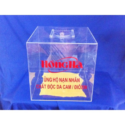 Hòm phiếu mica kích thước 30x30cm