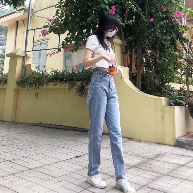 Quần Baggy cắt cấu cạp cao/ M2502