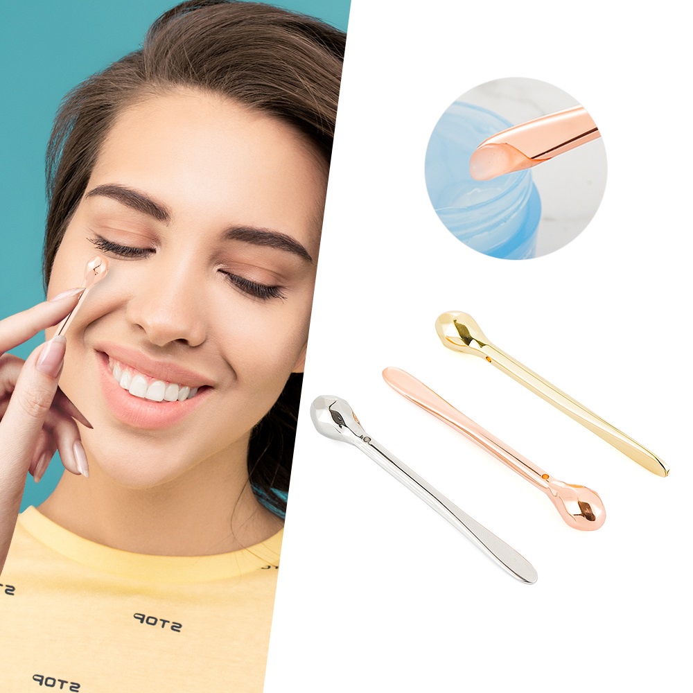 Muỗng bôi kem dưỡng da mắt FOREVERLILY bằng kim loại chăm sóc da tiện dụng