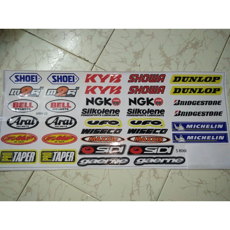 Bộ tem trang trí xe NGK new lớn