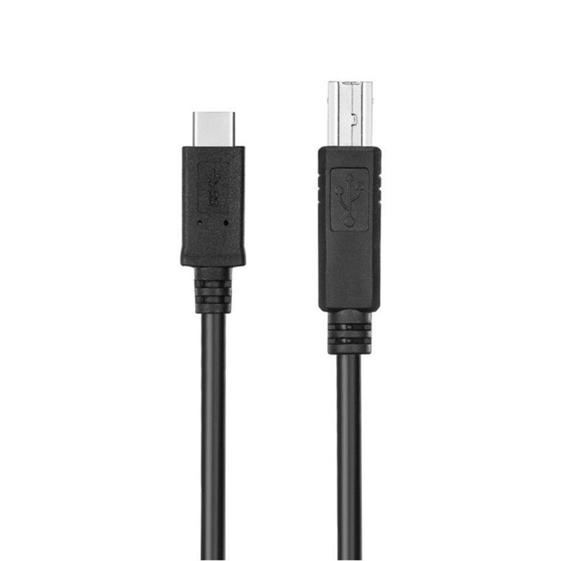 [Ready Stock]USB-C USB 3.1 Type C Male to USB2.0 USB B Male Data Cable for Laptop Printer Hard Disk 1m