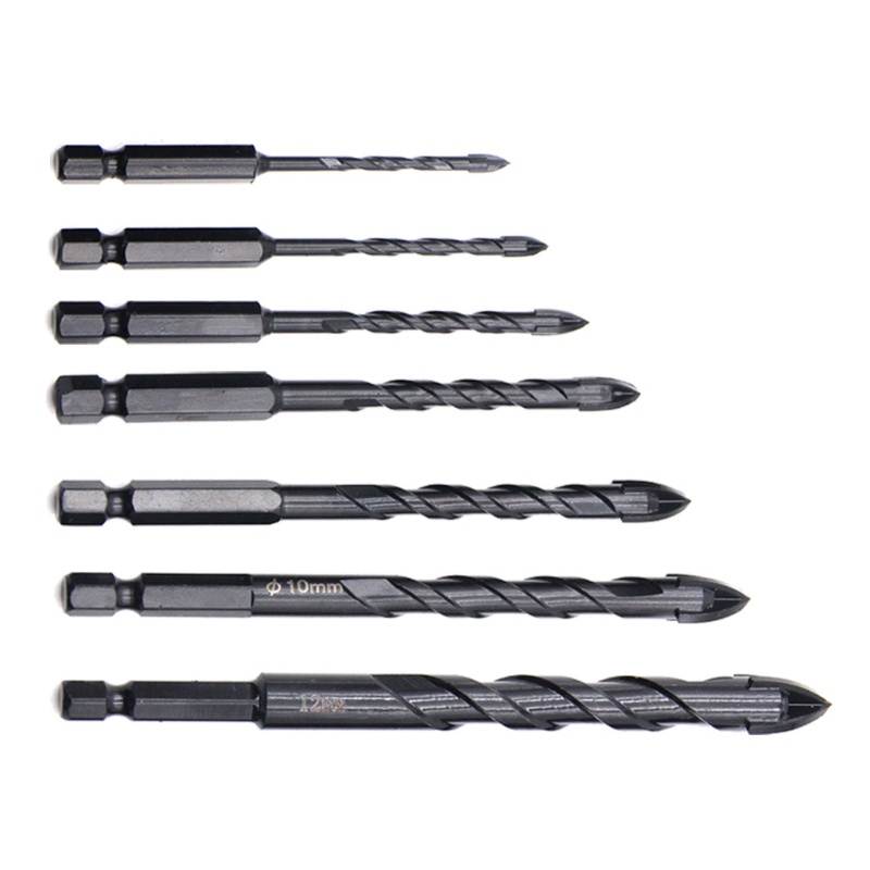 Mũi Khoan Bê Tông Lục Giác Chữ Thập 3 / 4 / 5 / 6 / 8 / 10 / 12mm Chuyên Dụng