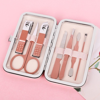 Bộ bấm móng tay 7 món thép không gỉ, bộ cắt móng tay cao cấp nữ tính BHTT20