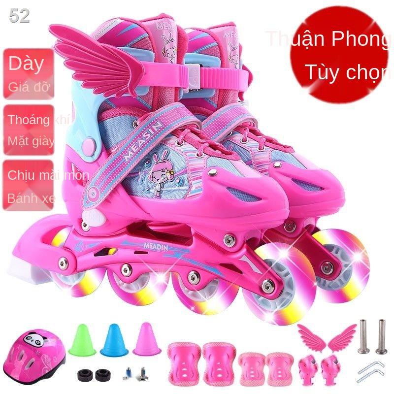 Trọn bộ giày trượt dành cho trẻ em 3-5-6-8-10 tuổi patin nam và nữ mới bắt đầuM