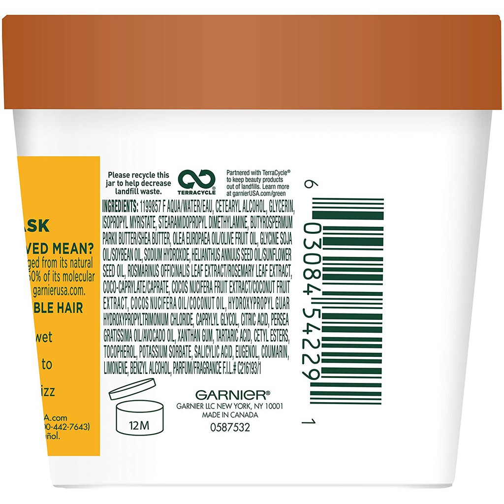 Kem ủ giúp nuôi dưỡng tóc Garnier Fructis Nourishing Treat 1 Minute Hair Mask 100ml (Mỹ)