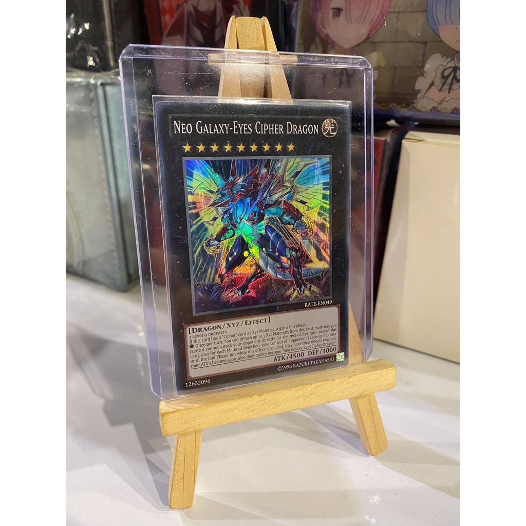 Lá bài thẻ bài Yugioh Neo Galaxy Eyes Cipher Dragon – Super Rare - Tặng bọc bài nhựa bảo quản