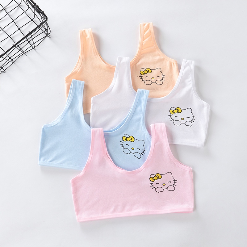 Áo Ngực cotton Thoáng Khí Cho Bé Gái 12-16 Tuổi