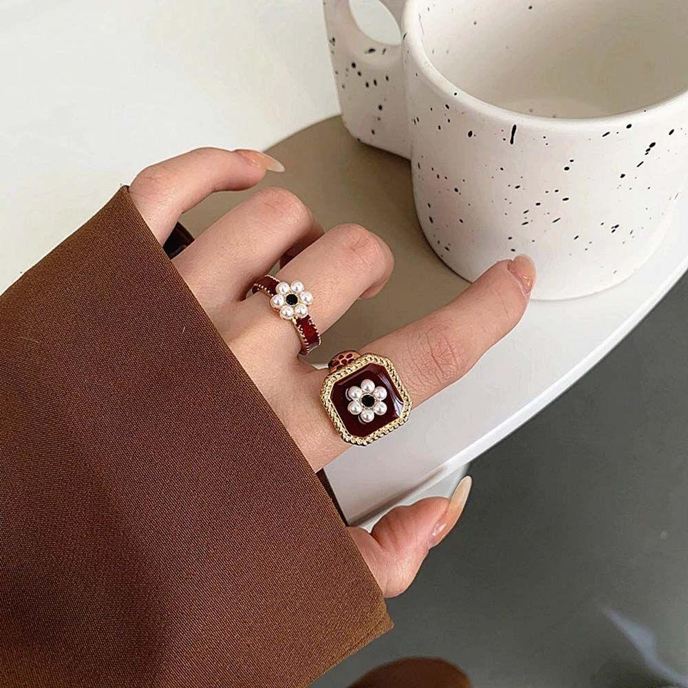 Nhẫn Hình Học Phong Cách Cổ Điển Thời Trang Cho Nữ