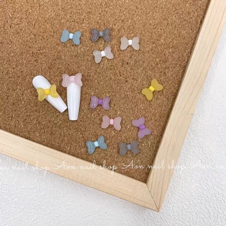 Charm nơ thạch siêu xinh lẻ 1 đôi trang trí nail / móng tay