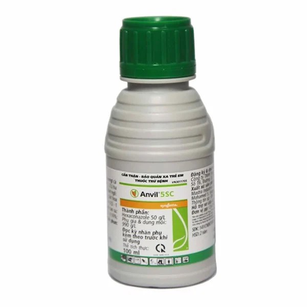 Anvil 5SC - Đặc trị bệnh Rỉ Sắt, Thán Thư  đốm lá , chái lá vàng lá chai 100ml Hexaconazole 50g/l